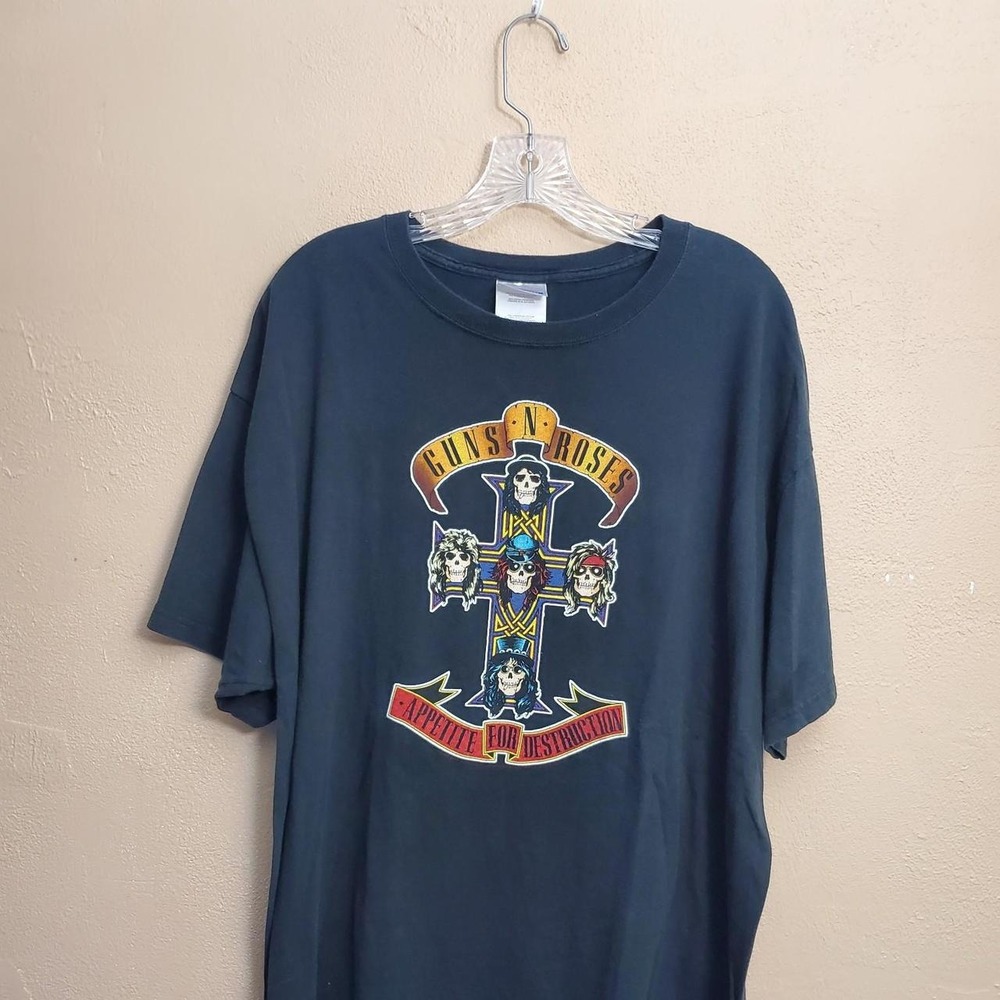 vintage 2005s Guns N' Roses Appetite for Destruction black cotton t-shirt